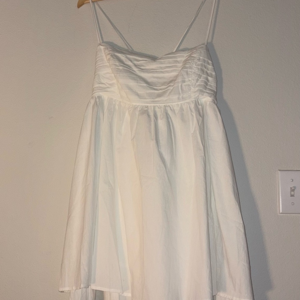All in Favor White Midi Dress